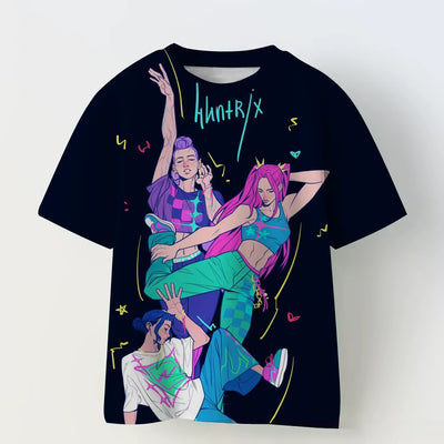 HUNTRX Neon Dance Kids Tee