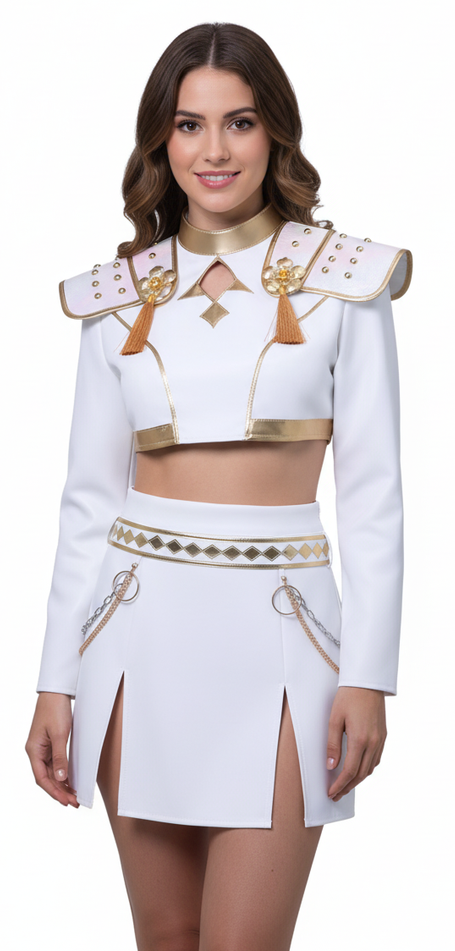 HUNTRX White Stage Costume Set - Zoey